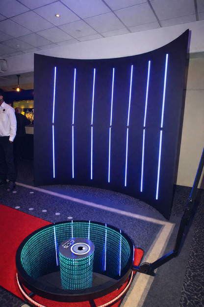 Infinity Glass LED 360 Photo Booth - Spinning Video Booth with Flight Case