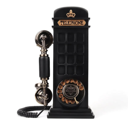 Vintage telephone audio guestbook that records voice messages
