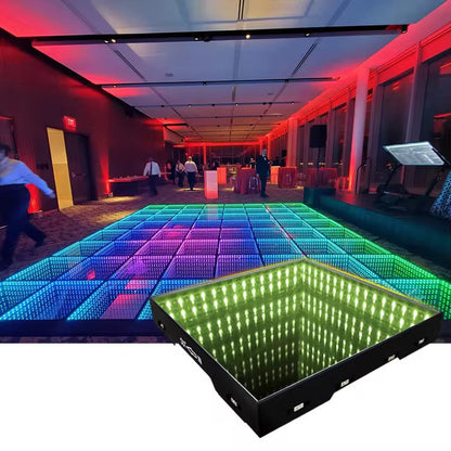 Infinity Glass LED Dance Floor - RGB 12x12 to 20x20 ft