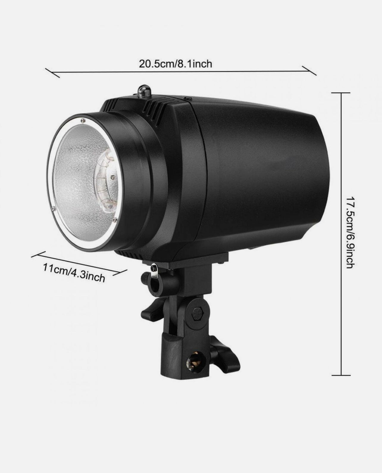 Flash and still light with umbrella for studio and events