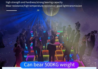 Infinity Glass LED Dance Floor - RGB 12x12 to 20x20 ft