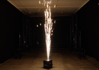 Cold spark machine for indoor spark fountains