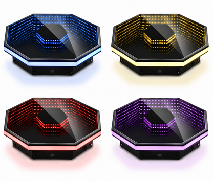 Hexagon infinity glass LED 360 photo booth