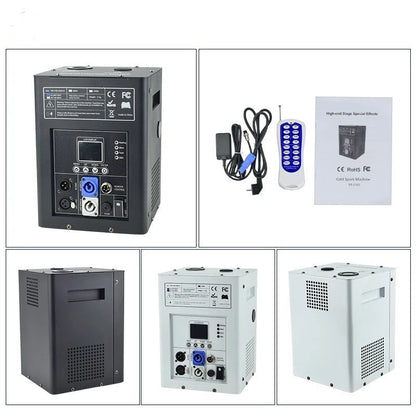 Cold spark machine for indoor spark fountains