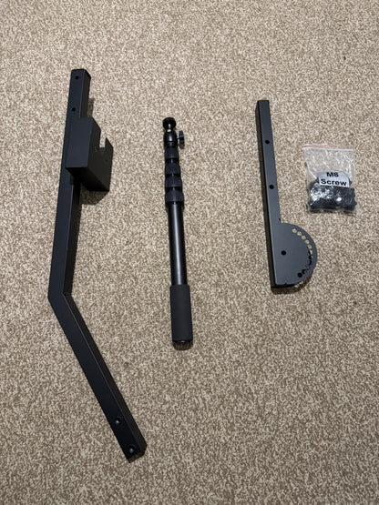 Telescopic metal replacement arm for 360 photo booth