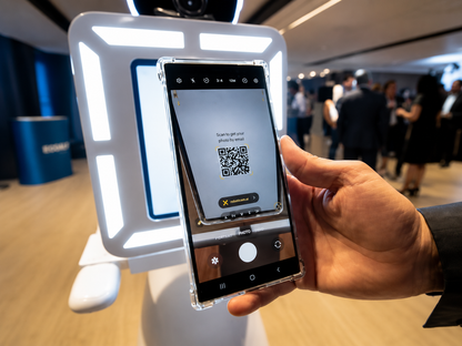 Roaming Robot Photo Booth - DSLR and iPad Booth on Wheels