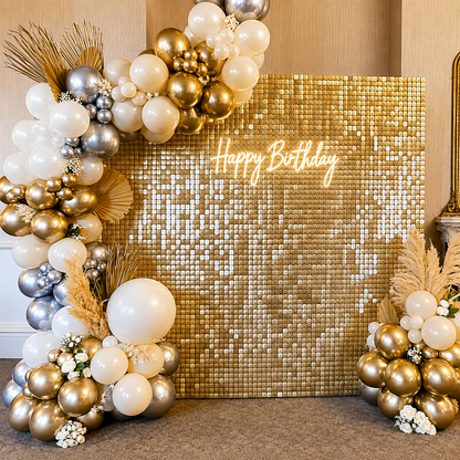 Shimmer sequin wall backdrop with frame