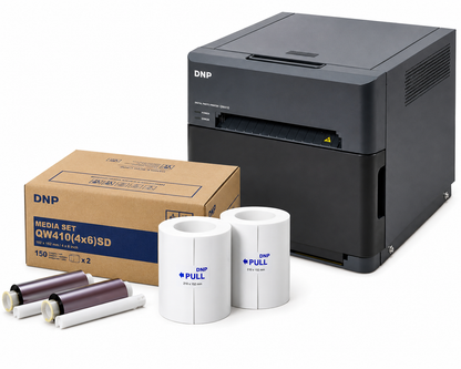 DNP QW410 Dye-Sublimation Photo Printer - Compact 4.5 inch Model for Photobooths