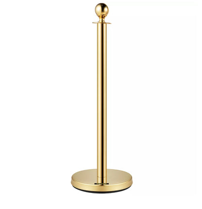 Gold crowd control barriers, posts and stanchions