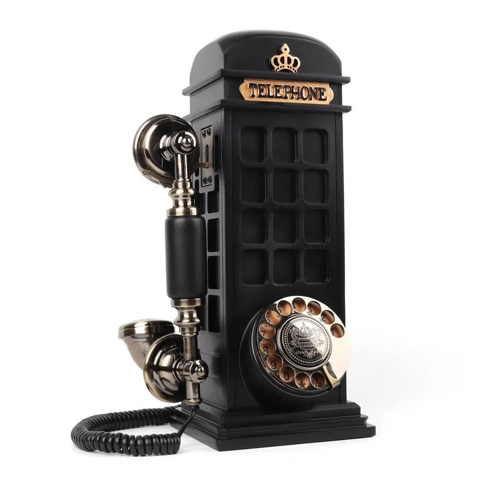 Vintage audio video guestbook telephone stand