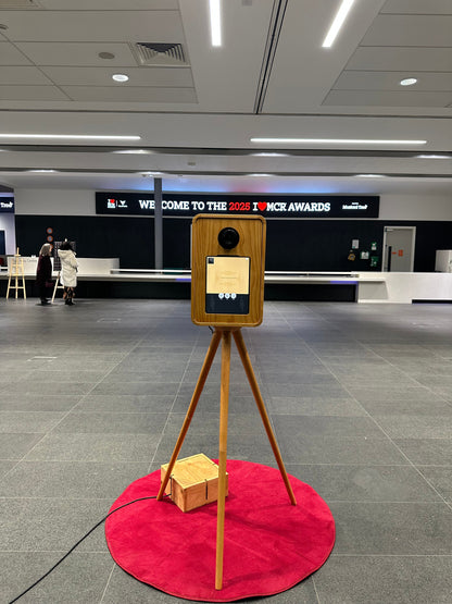 Vintage Wooden Double-Screen DSLR & iPad Selfie Pod Photo Booth