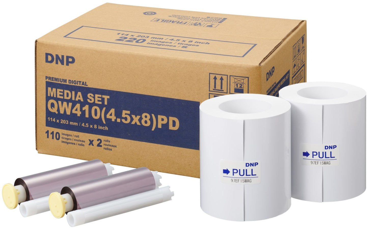 DNP QW410 Dye-Sublimation Photo Printer - Compact 4.5 inch Model for Photobooths