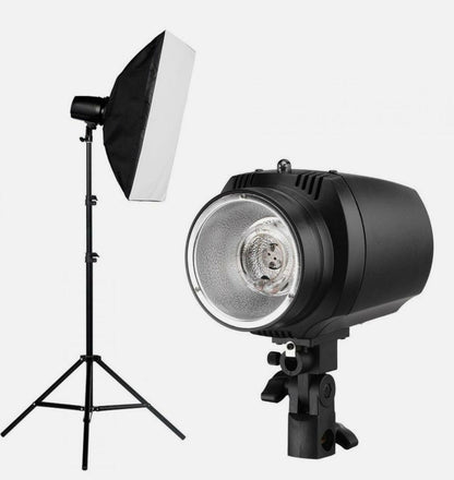 Flash and Still Light with Umbrella - Studio Lighting Kit