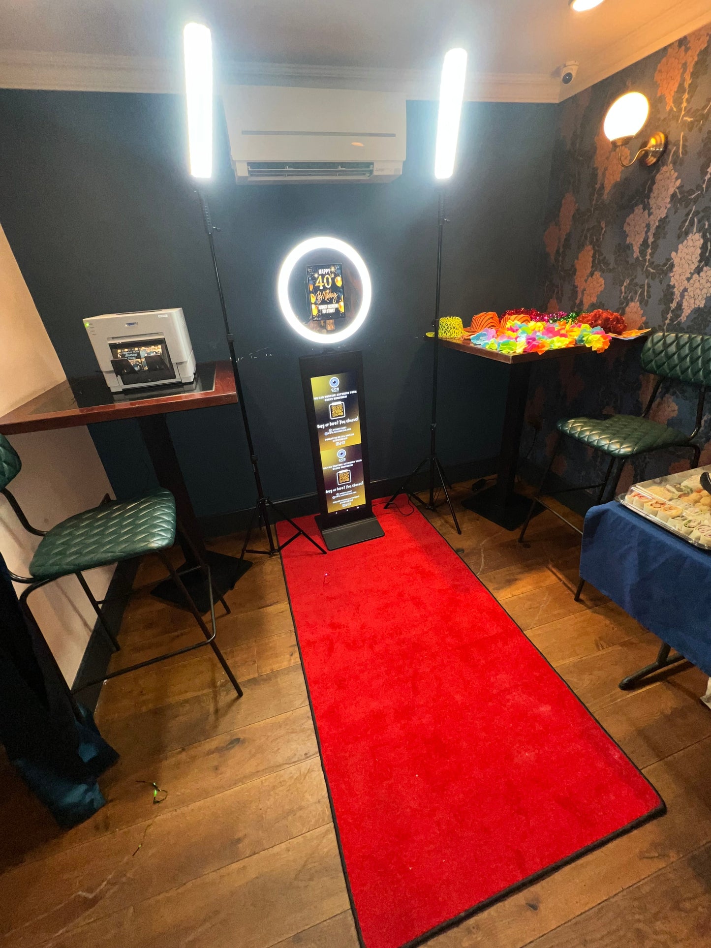 Professional photo booth carpet mat