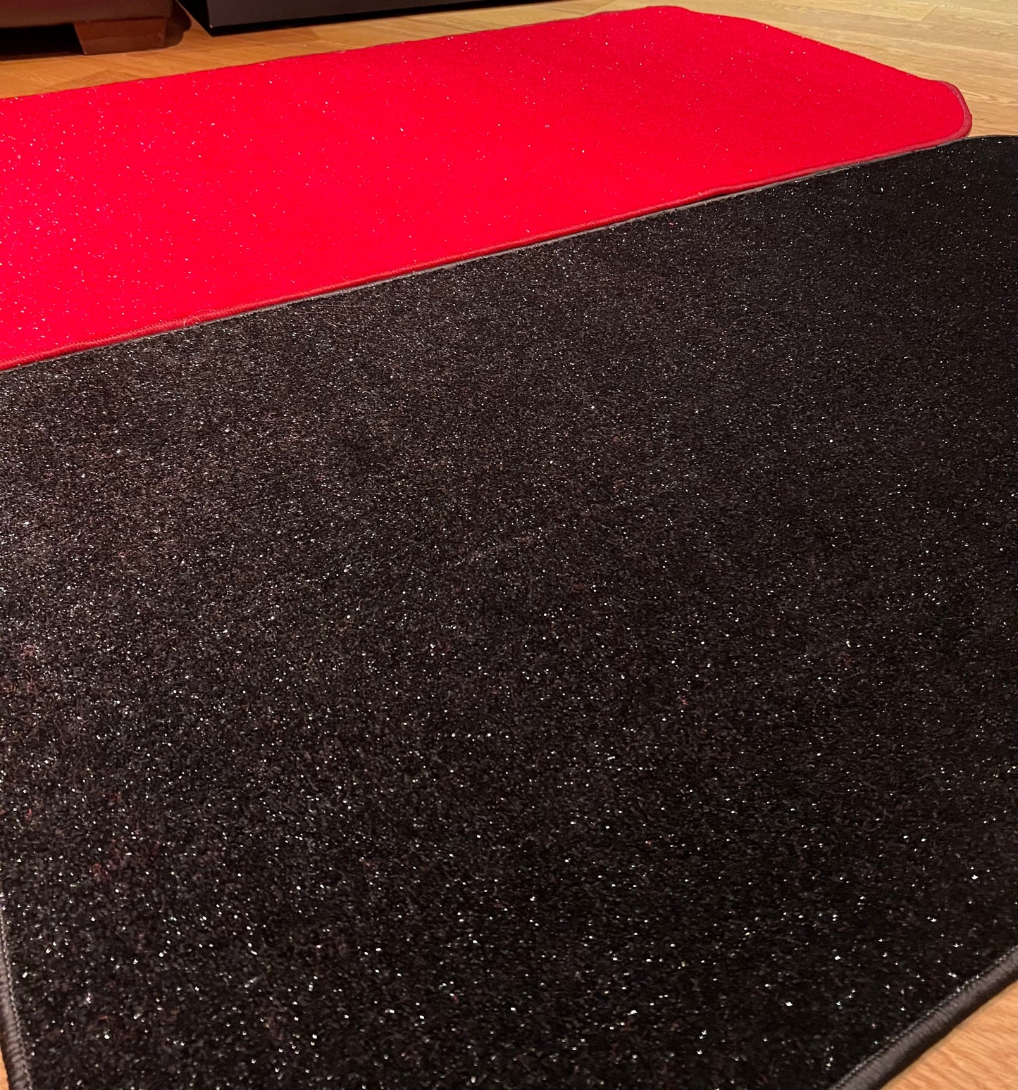 Glitter photo booth carpet mat