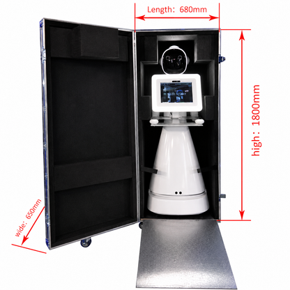 Roaming robot DSLR and iPad photo booth