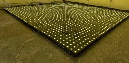 Digital LED glass dance floor for events