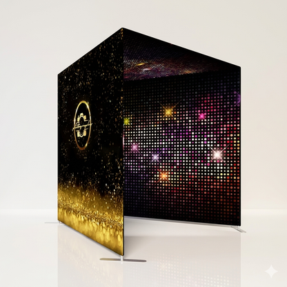 Vogue tunnel LED photo booth backdrop enclosure