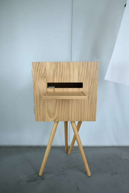 Vintage Wooden Double-Screen DSLR & iPad Selfie Pod Photo Booth