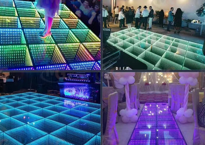 Infinity Glass LED Dance Floor - RGB 12x12 to 20x20 ft
