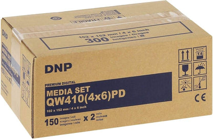 DNP QW410 Dye-Sublimation Photo Printer - Compact 4.5 inch Model for Photobooths