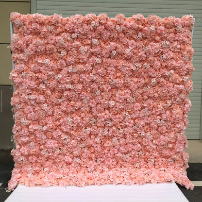 Flower wall backdrop with frame for photo booths and events