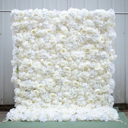 Flower wall backdrop with frame for photo booths and events