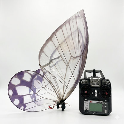 Remote-controlled flying butterfly drone for weddings