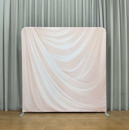 Pillowcase tension fabric backdrop with frame