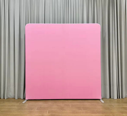Pillowcase tension fabric backdrop with frame