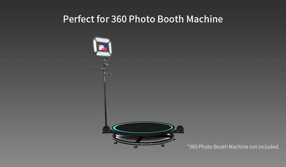 Wireless ring light with USB-C for 360 photo booth