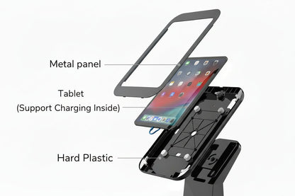Metal iPad tablet sharing station for events